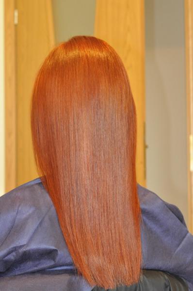 Copper hair colour