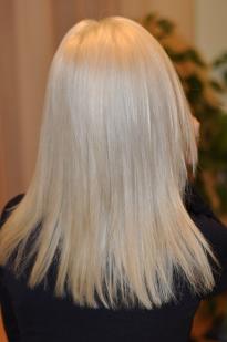 Light grey blond hair colour