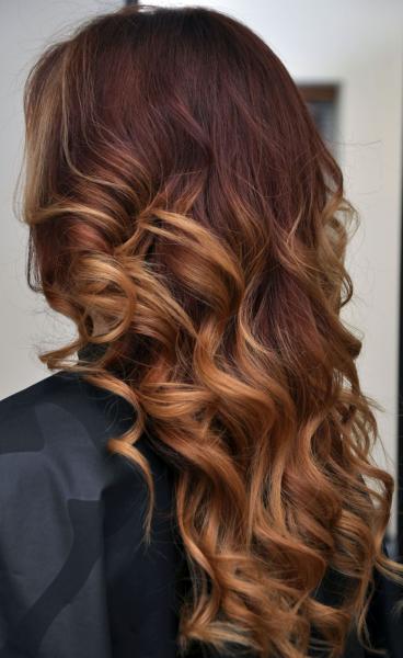 Bright brown Balayage