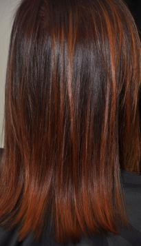 Brown red Balayage