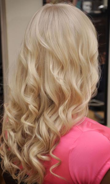 Hair curling with tongs