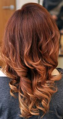 Ombre in brown shades