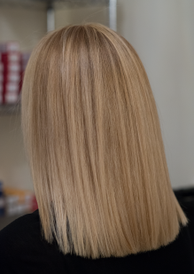Blond colouring with highlights