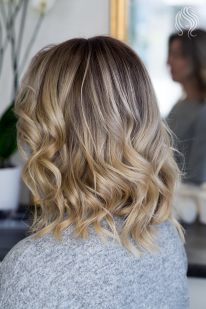 Balayage by darkening roots