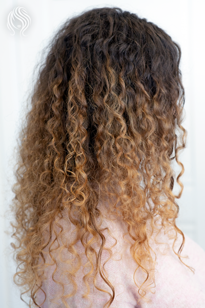 Balayage on curly hair